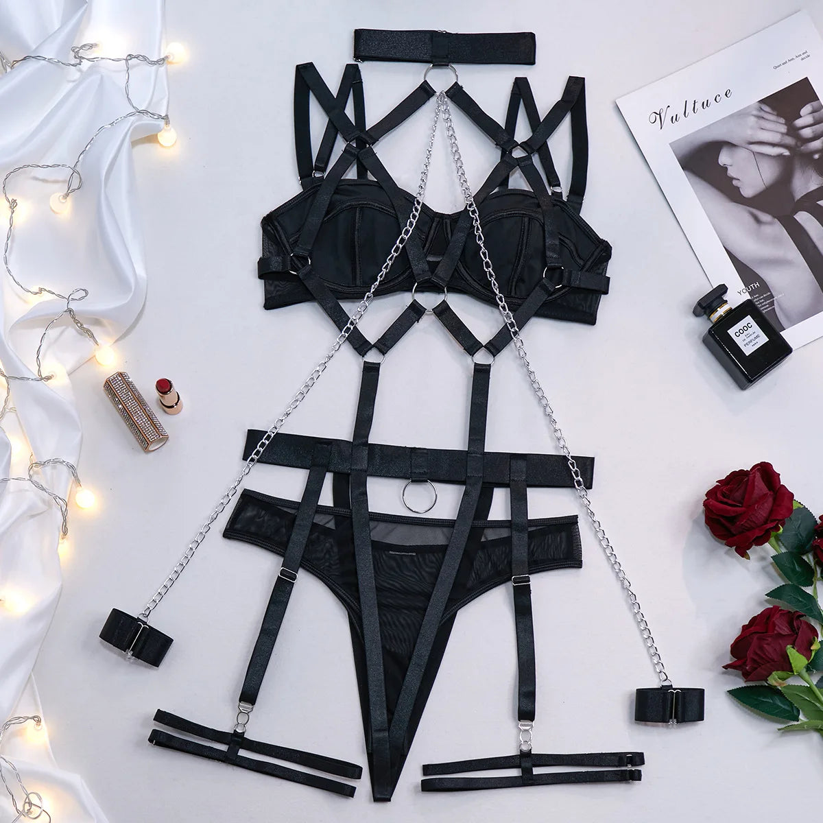 Seductive 4-Piece Lingerie Set