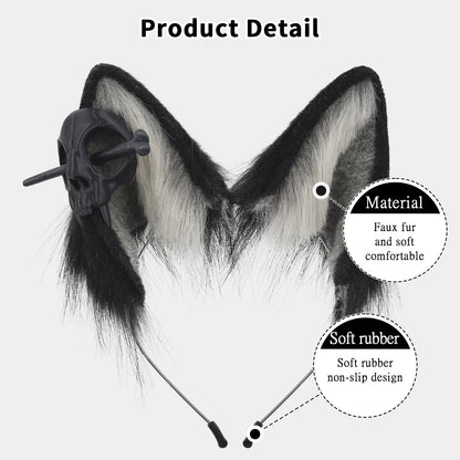 Bonebound Furry Ears Headband (Colors)