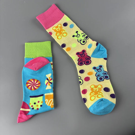 Candy Bear Mid-Calf Socks