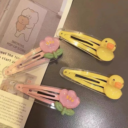 Tiny Duckling Hair Clip Set (2 Piece)