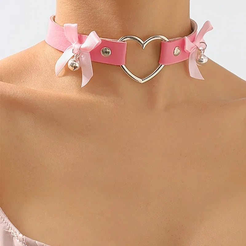 Sweetheart Bell Bow Collar (Colors)