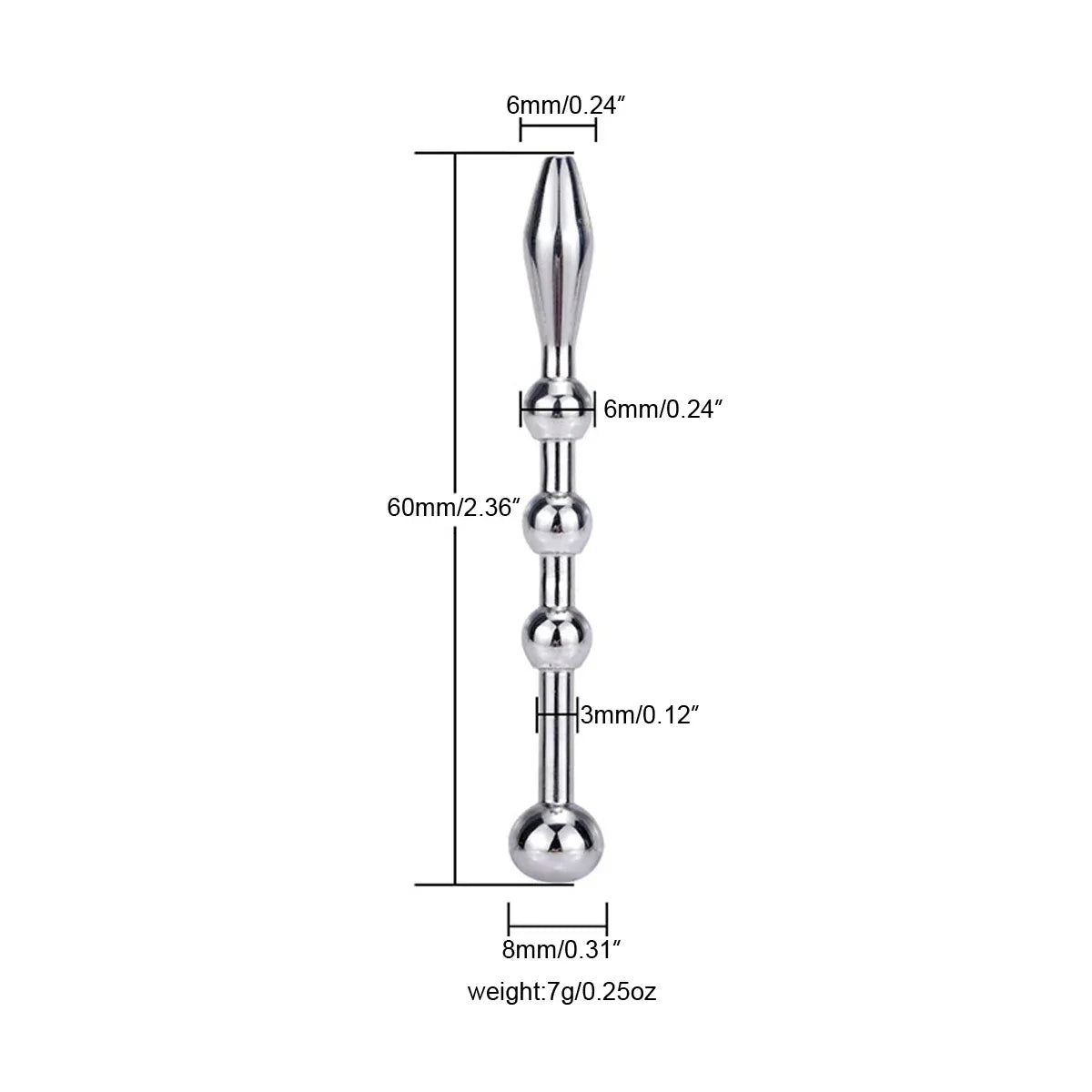 Stainless Steel Metal Dilator Urethral Sound - Puppy's Aesthetics