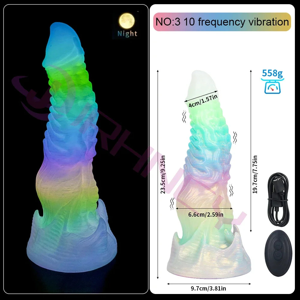Luminous Fantasy Silicone Vibe Dildo