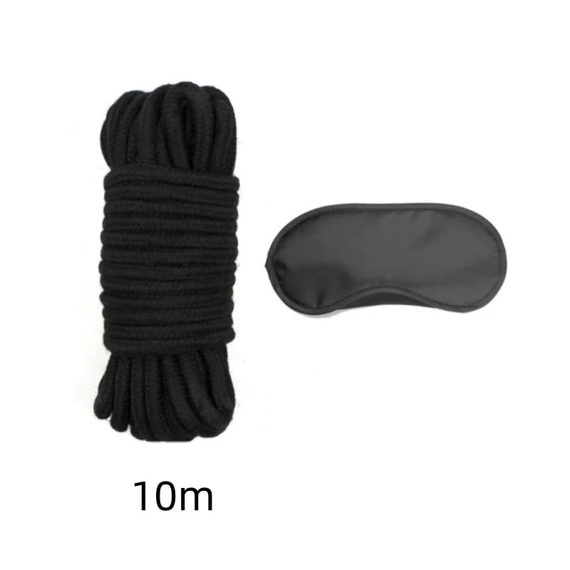 Mask & Shibari Rope Play Set