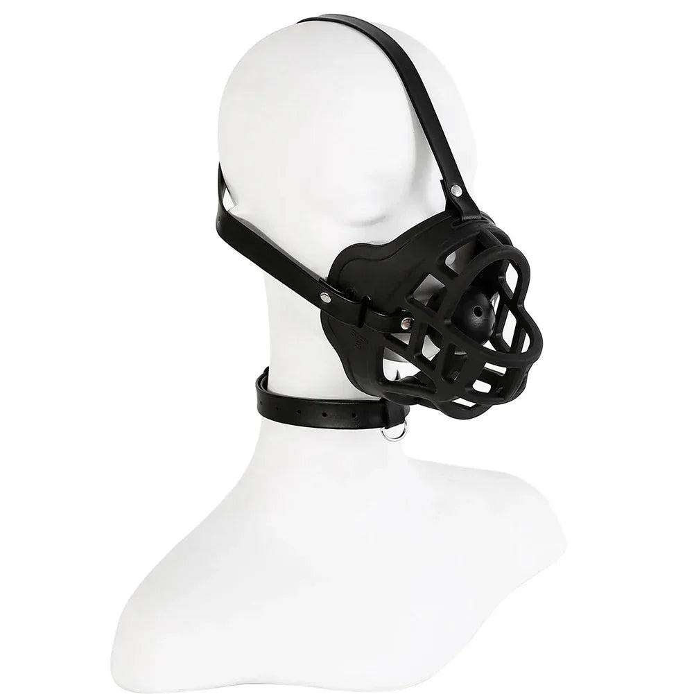 Leather Muzzle Mask - Puppy's Aesthetics