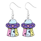Cosmic Cutie UFO Dangle Earrings