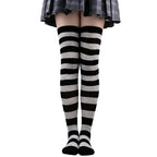 Sweet Stripe Thigh High Stockings (Colors)
