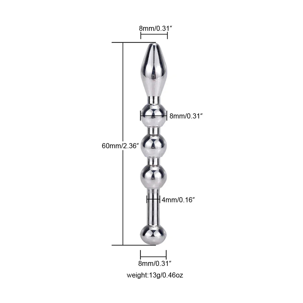 Stainless Steel Metal Dilator Urethral Sound - Puppy's Aesthetics