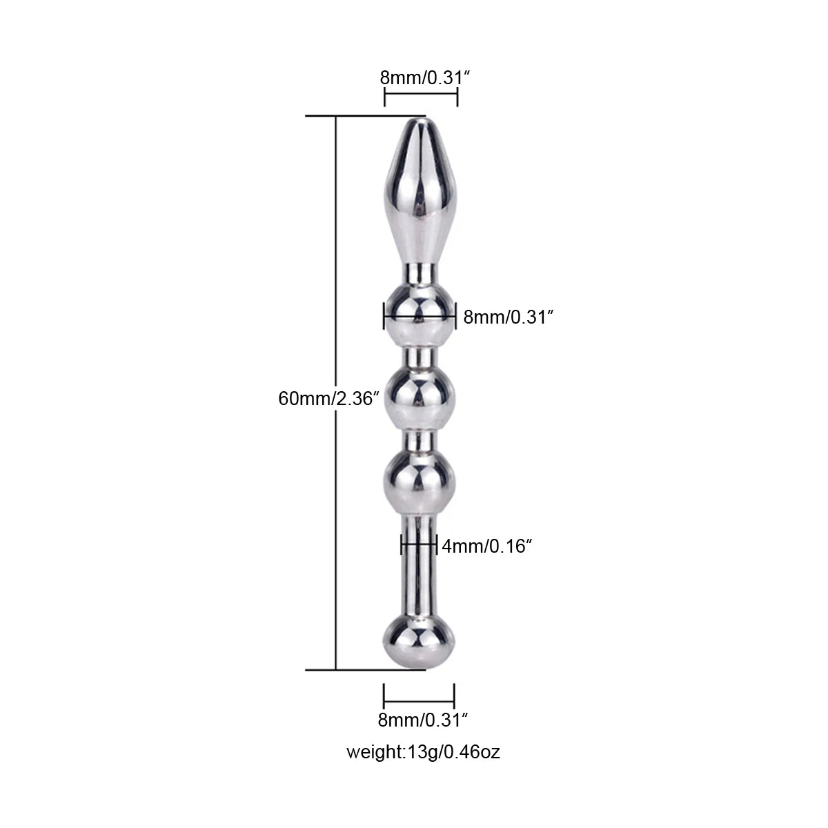 Stainless Steel Metal Dilator Urethral Sound