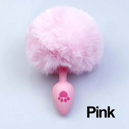 Fluffy Bunny Silicone Paw Plug - Puppy's Aesthetics