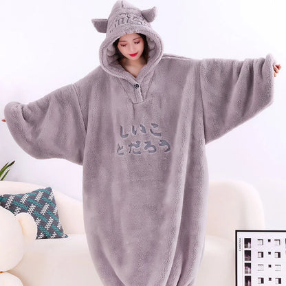 Oversized Soft Fleece Hooded Blanket (Colors)