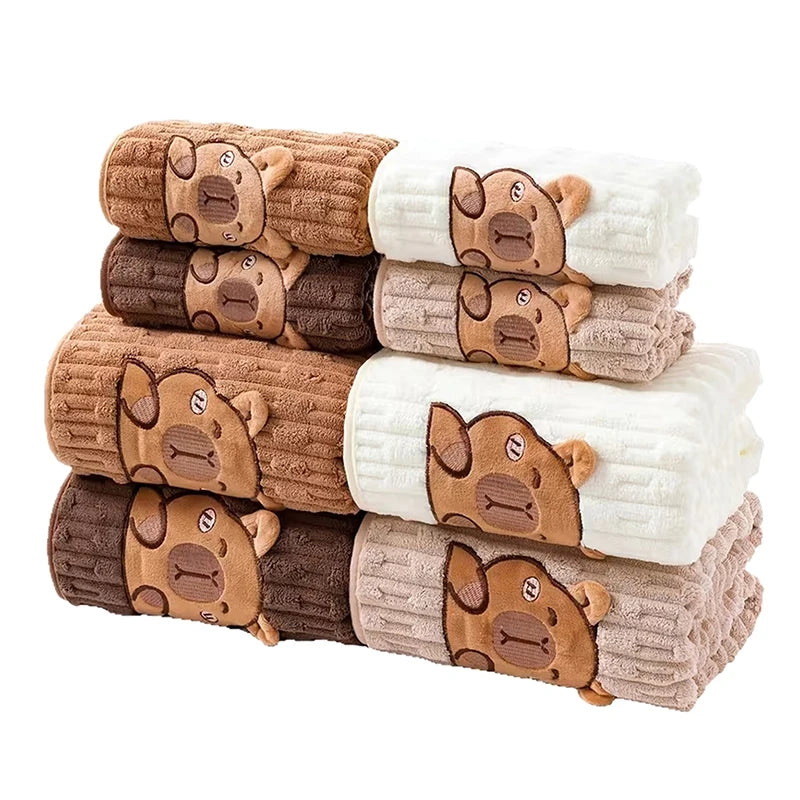 Capybara Cuddle Towel Set (2 Piece)