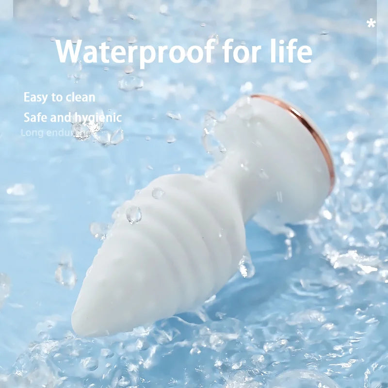 APP Remote Control Vibrating Anal Plug with Tail