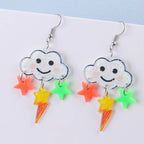 Stormy Skies Rainbow Drop Earrings (Colors) - Puppy's Aesthetics