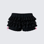 Ruffle Babydoll Shorts with Bows