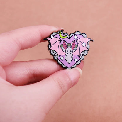 Moonlit Bat Enamel Pin
