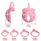 Adjustable Chastity Cage Set with Rings