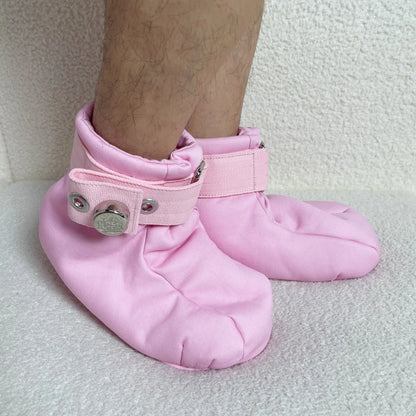 Pink Magnetic Locking Restraint Booties (Small–Large)