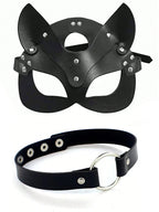 Midnight Purrfection Cat Mask & Collar Set