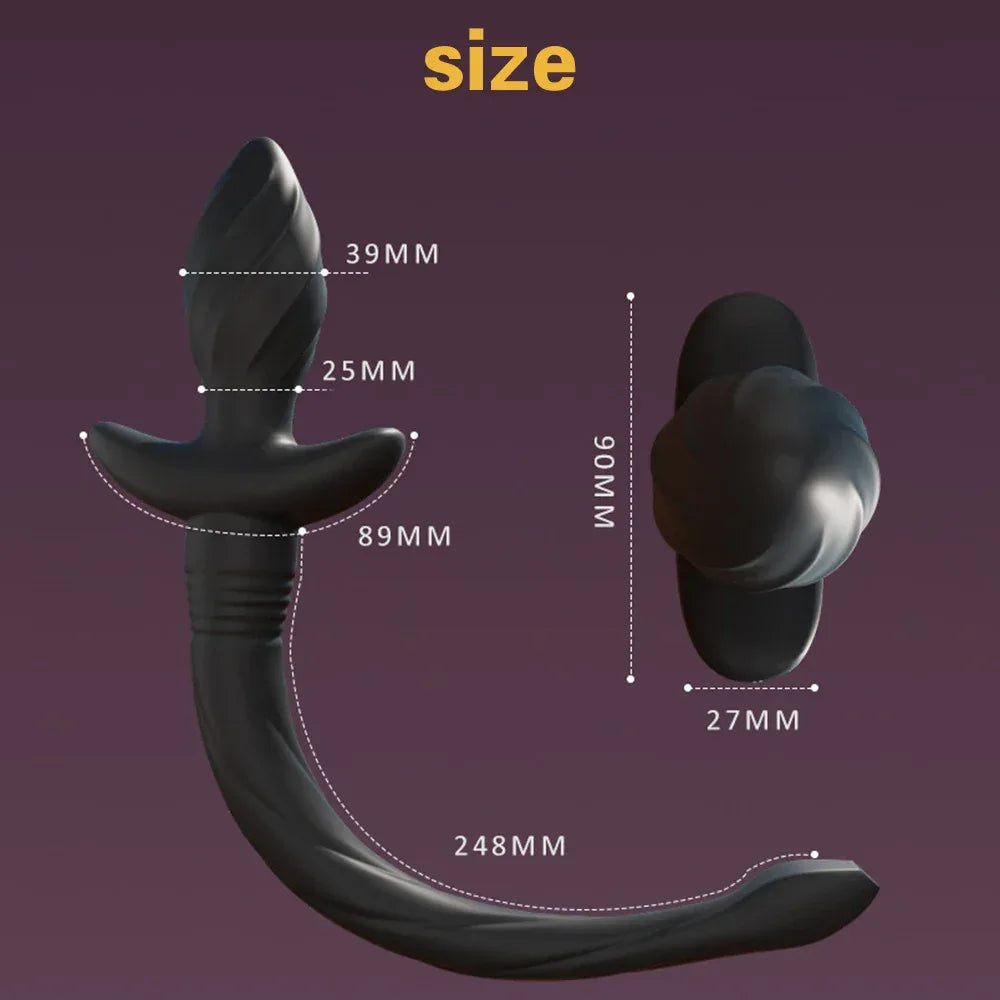 Vibrating Dog Tail Anal Plug – Remote - Puppy's Aesthetics
