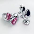 Heart Gem Stainless Steel Anal Plug