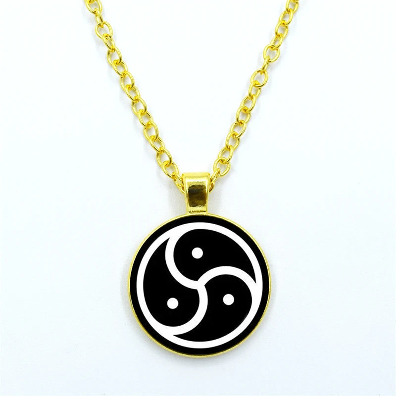 Moonlit Triskelion Pendant Necklace