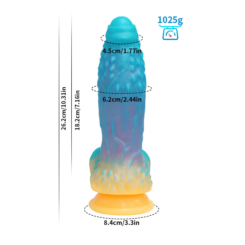 Luminous Dragonfire Monster Dildo