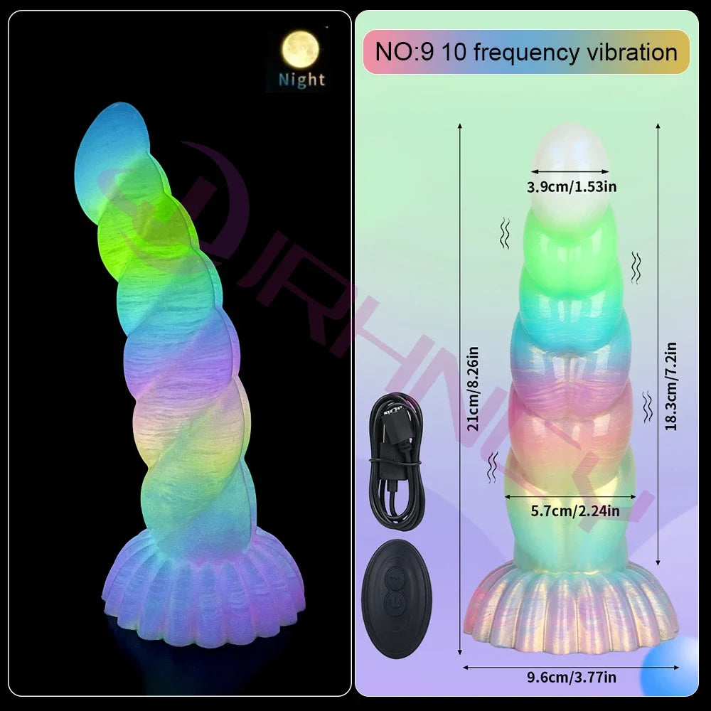 Luminous Fantasy Silicone Vibe Dildo