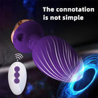 Rose Vibrator Anal Plug Remote-Controlled