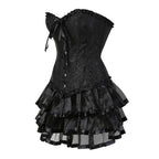 Plus Size Corset Dress & Tutu Skirt Set