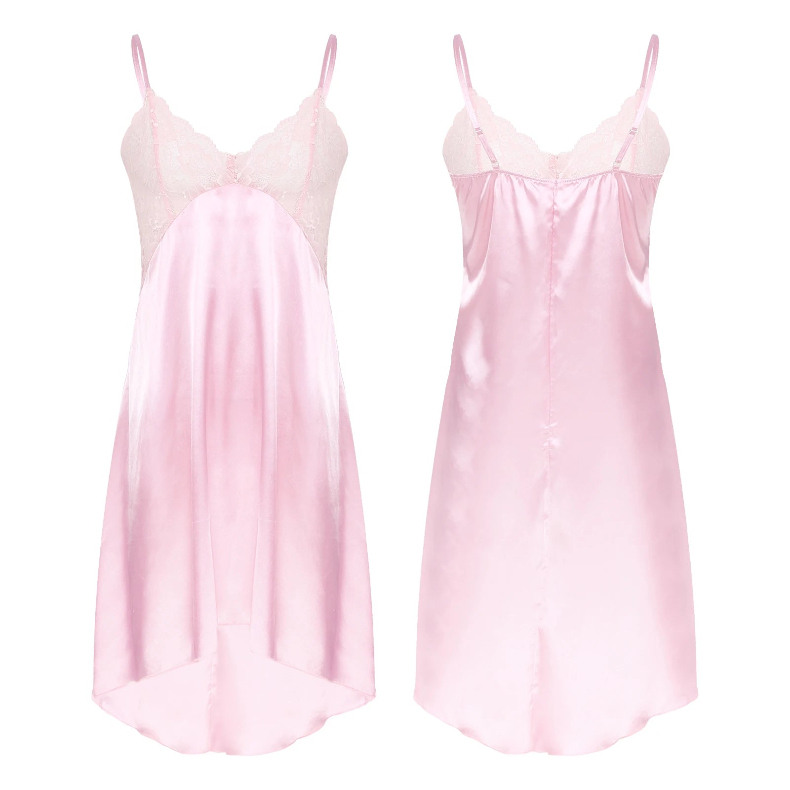 Sissy Lace Dream Satin Nightdress