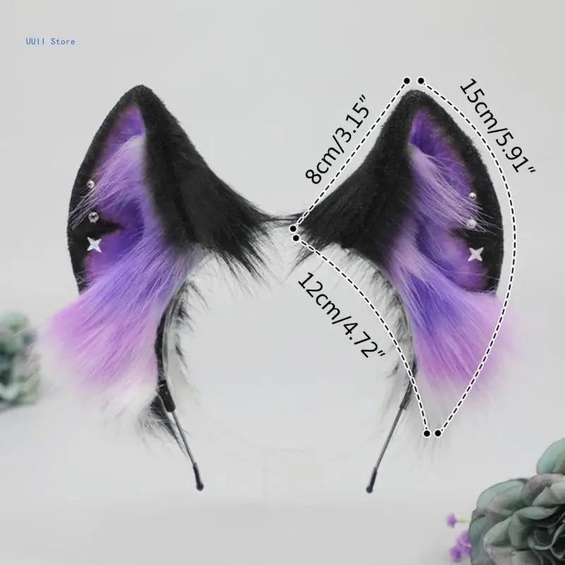 Midnight Mischief Petplay Ears Headband - Puppy's Aesthetics