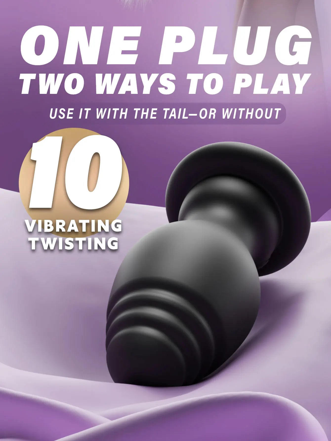 Vibrating Soft Petplay Anal Tail
