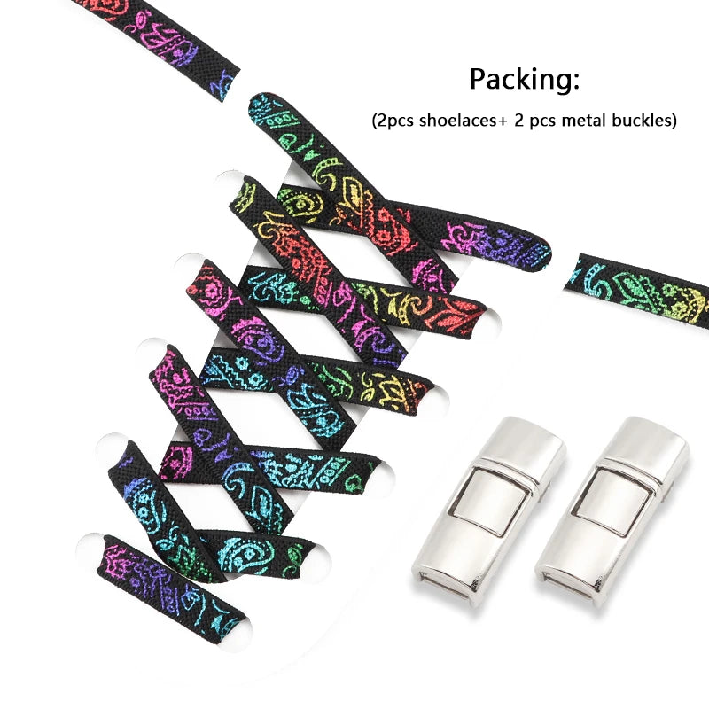 No-Tie Press Lock Elastic Shoelaces