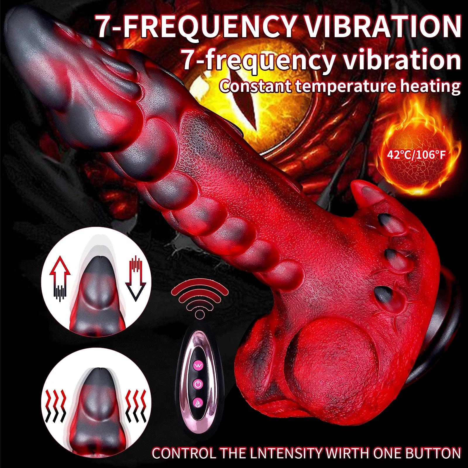 Infernal Ecstasy Dildo – Heated Vibrator - Puppy's Aesthetics