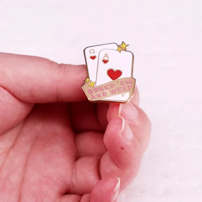 Breed 'Em and Weep Enamel Pin - Puppy's Aesthetics
