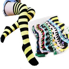 Sweet Stripe Thigh High Stockings (Colors)