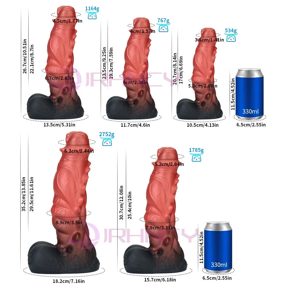 Monsters Silicone Dildo – S to XXL