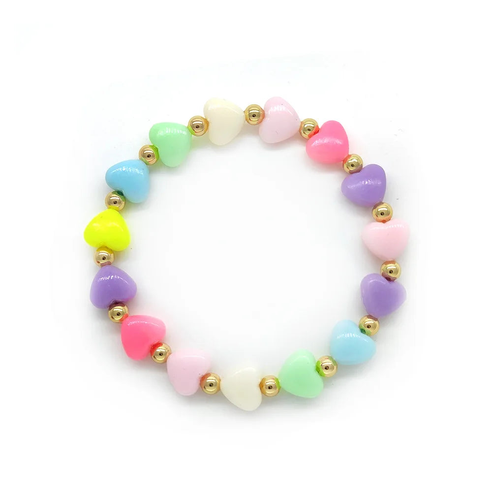 3pcs Magical Candy Heart & Star Charm Bracelets