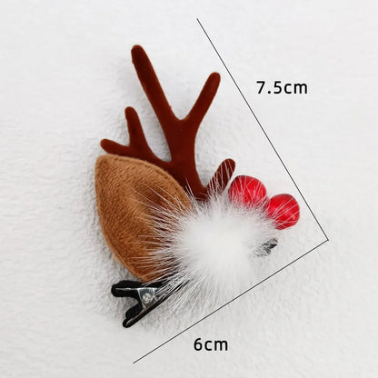 Reindeer Cheer Hair Clips - Puppy's Aesthetics