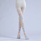 Lolita Bowknot Striped Rainbow Pantyhose