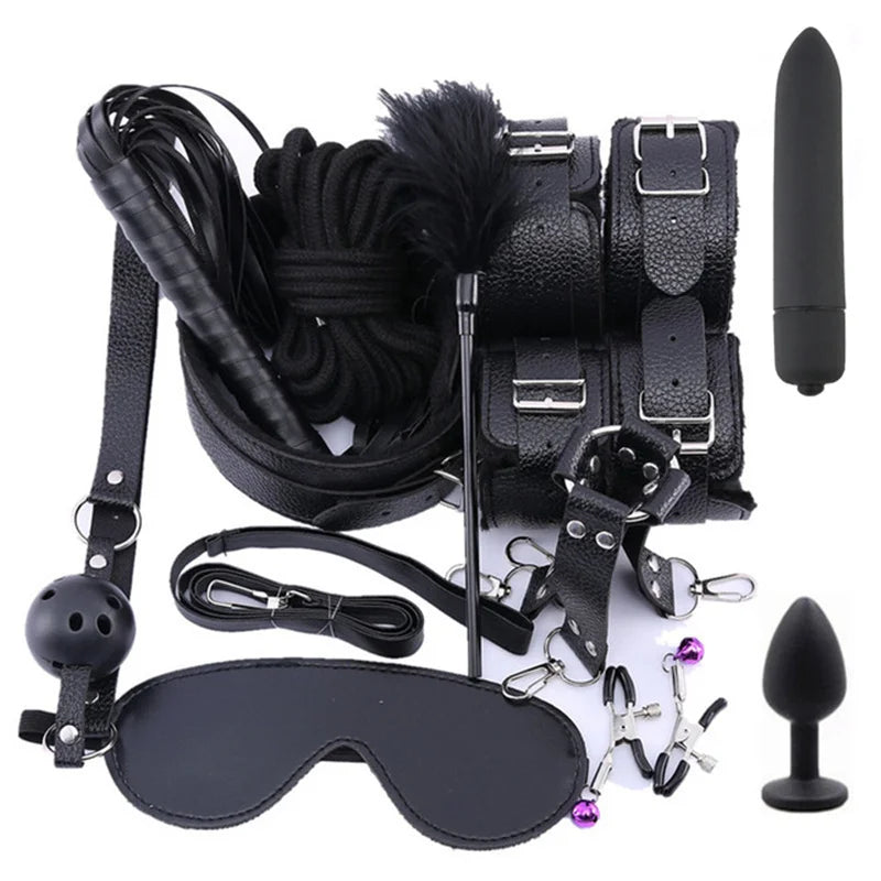 Adult BDSM Erotic Bondage Kit (Colors)