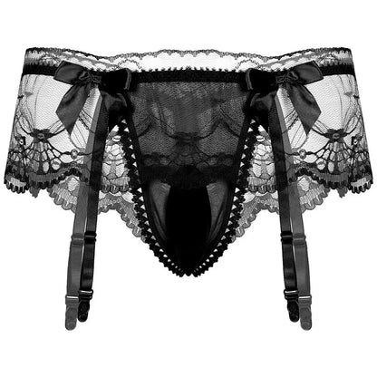 Sissy Lace Panties – Bowknot Briefs Garter - Puppy's Aesthetics