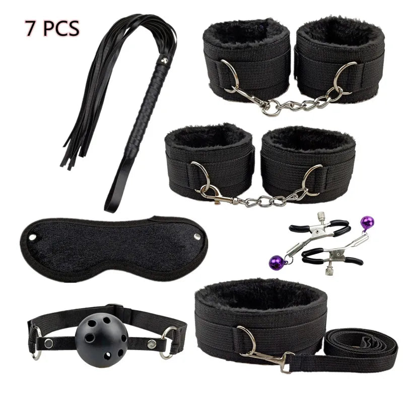 Adult BDSM Erotic Bondage Kit (Colors)