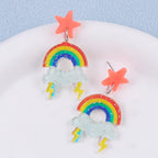 Stormy Skies Rainbow Drop Earrings (Colors) - Puppy's Aesthetics