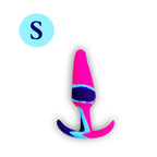 Swirl Colored Silicone Training Plug