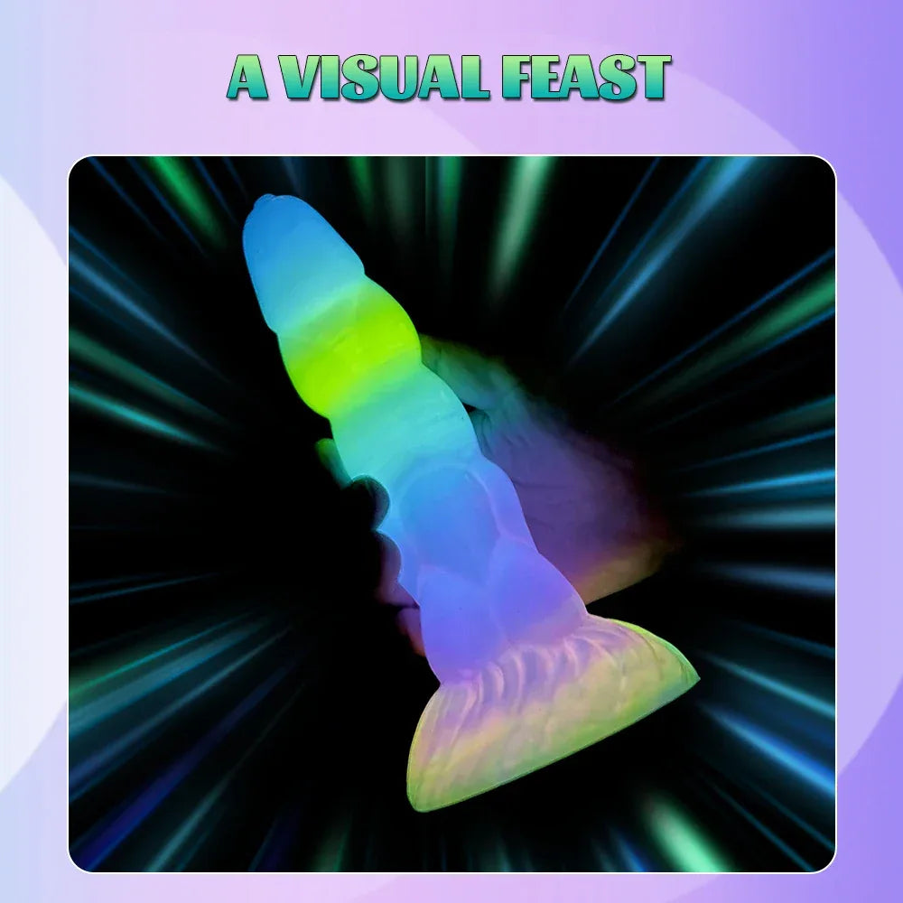 Luminous Fantasy Silicone Vibe Dildo - Puppy's Aesthetics
