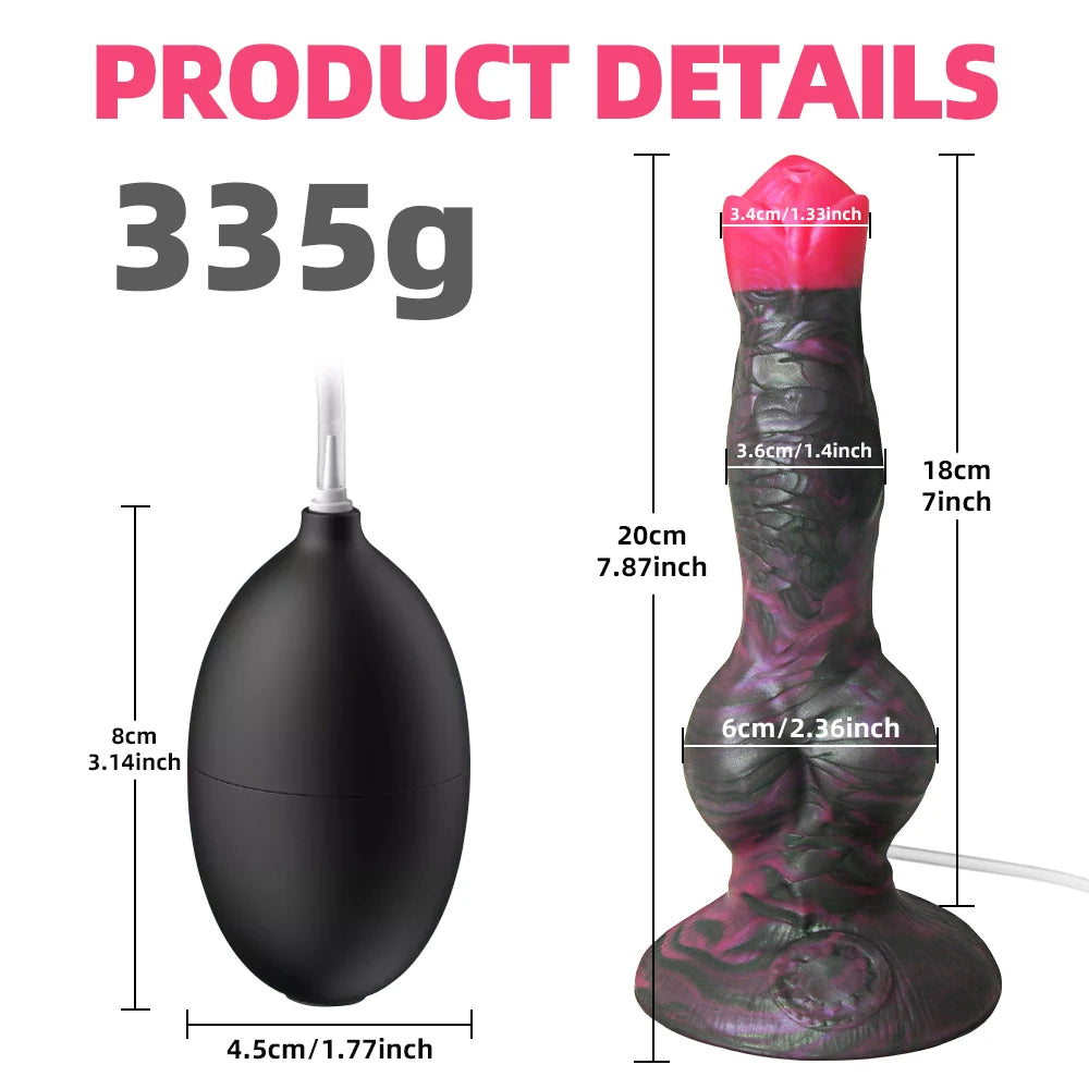 Inflatable Squirting  Monster Dildo