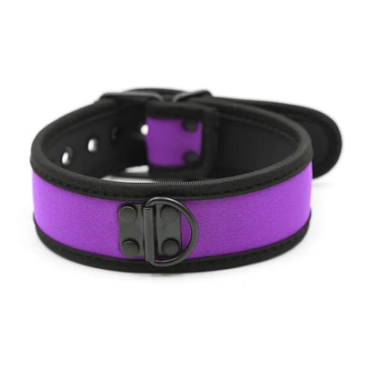 Purple Neoprene Puppy Play Collar