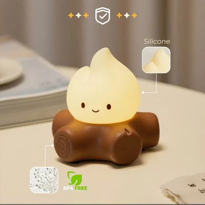 Campfire Night Light With White Noise - Puppy's Aesthetics